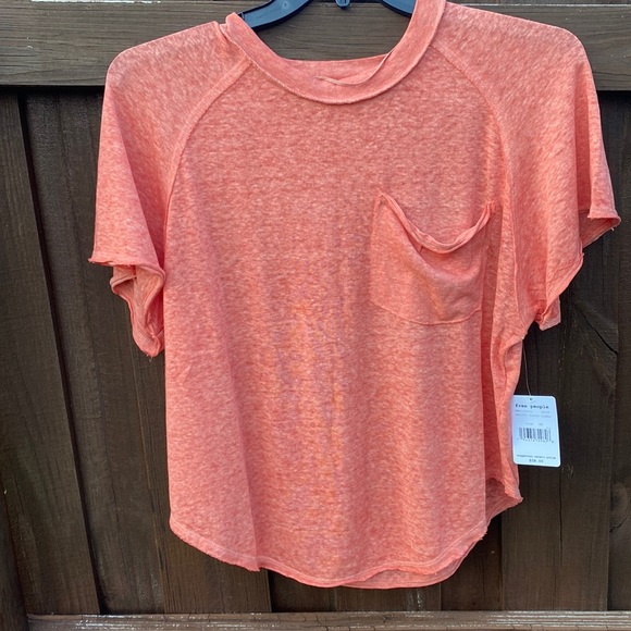 Free People | Kyoto Tee - Pretty Guava ~ NWT - Picture 9 of 11